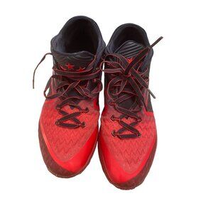 Nike SKU 522 Mens Basketball training Shoes Black Red Size 11.5
